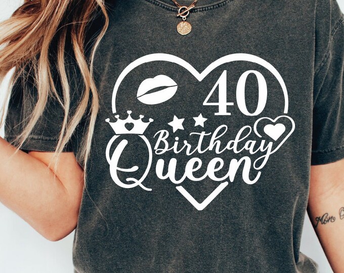 Custom 40th Birthday Shirt, Funny Birthday Shirt, 40th Birthday Gift For Women, 40th Birthday Best Friend, 40th Birthday Party Shirt