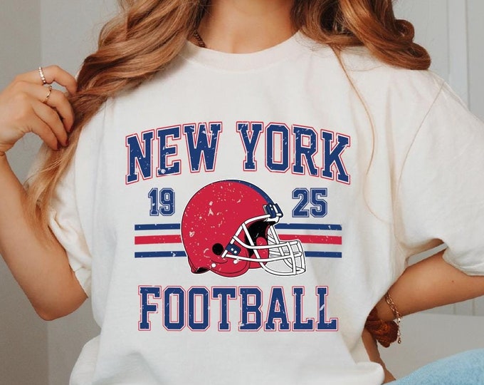 Comfort Colors New York Football Shirt, New York Football Shirt, Vintage New York Football Shirt, Distressed New York Shirt, Sunday Football