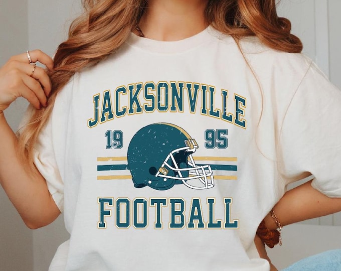Vintage Style Comfort Colors Jacksonville Football Shirt, Trendy Jacksonville Football Fan Shirt, Jacksonville Game Day Shirt, Jacksonville