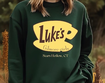 Retro Luke's Diner Sweatshirt and Hoodie, Stars Hollow Fall Sweater, Annual Autumn Festival Sweater Stars Hollow Hoodie,Luke's Diner Coffee