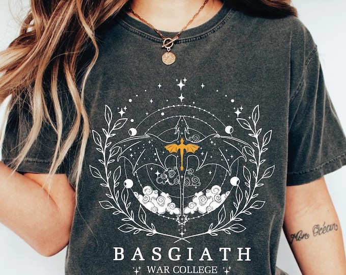 Basgiath Shirt, Romantasy Book, Fandom Merch Bookish Tee, Dragon Bookworm Gift for Her, Booktok Booknerd Read Shirt, Booklover, Book Loving