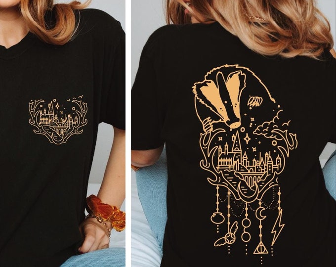 Personalized Magic Castle Shirt, Wizard School Shirt, Wizard House Shirt, Universal Studios, Magical Castle Shirt, Magical Tee, Hflpuf, BP