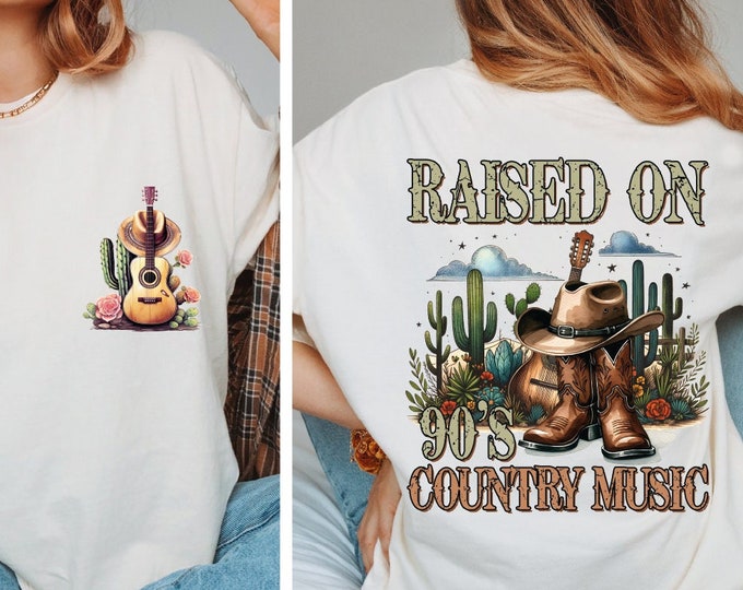 Raised On 90s Country Shirt, Retro 90's Country Shirt, Nashville Shirt, Country Music Lover Shirt, Country Concert, Southern Farm Shirt, BP