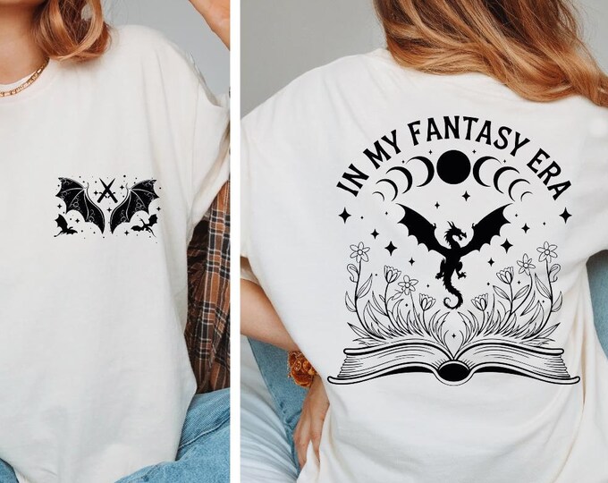 In My Fantasy Era Shirt, Book Dragon Shirt, Fantasy Readers Book Club, Fantasy Reader Shirt, Dragon Shirt, Book Lover Gift, Librarian, BP