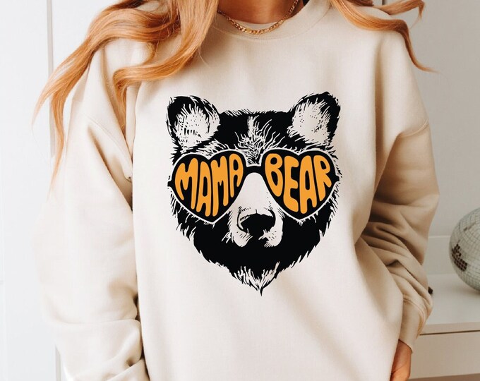 Mama Bear Sweatshirt, Mama Bear, Momma Bear Hoodie, Mama Bear Sweater, New Mom Sweatshirt, Mother's Day Gift, Mom Life, Baby Shower,Mom Gift