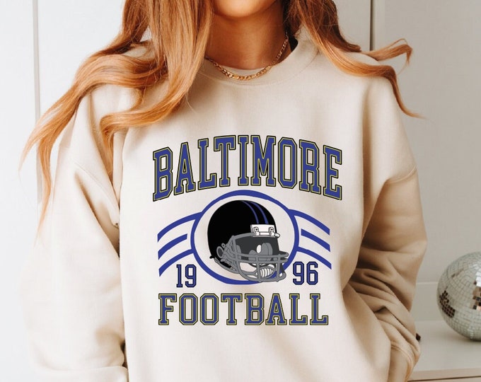 Baltimore Sweatshirt, Baltimore Football Hoodie, Baltimore Football Sweatshirt, Baltimore Football Team Sweatshirt, Football Season Sweater