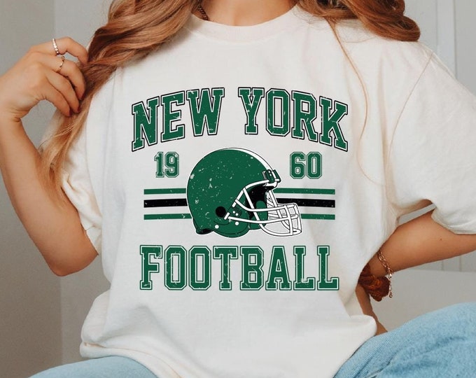 Comfort Colors New York Football Shirt, New York Football Shirt, Vintage New York Football Shirt, Distressed New York Shirt, Sunday Football
