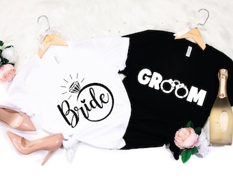Bride and Groom Shirt, Wedding Shirt, Bride Groom Shirt Set, Bride and Groom Gift, Bride To Be Shirt, Bride and Groom To Be Shirt, Mr.& Mrs.
