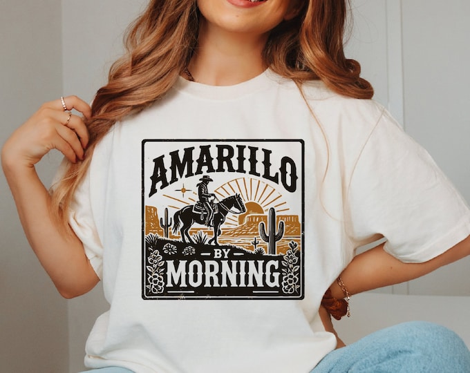 Amarillo By Morning Shirt, Amarillo Shirt, Country Shirt, Texas Shirt, Country Music Shirt, Western Shirt, Country Music T shirt, Cowboy Tee