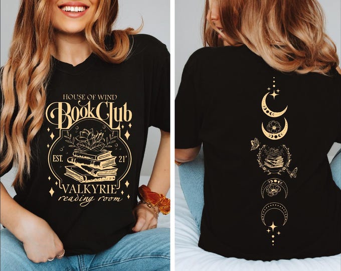 Vintage House Of Wind Book Club Shirt, Valkyrie Reading Room Tee, Night Court Sarah J Maas Shirt, Acotar Book Club, Book Lover Gift, BP
