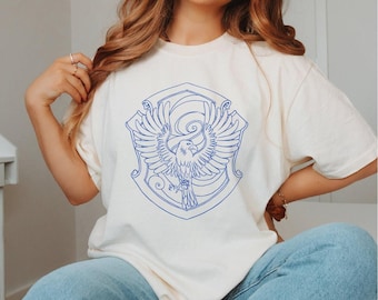 Personalized Blue House Shirt, Wizard School Shirt, Wizard House Tshirt, Universal Studios Shirt, Magic School Shirt, Magical School, Rvnclw