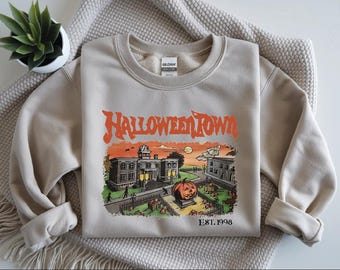Halloweentown Est 1998 Sweatshirt, Halloweentown University Shirt, Retro Halloweentown Sweatshirt, Fall Sweatshirt, Halloween Sweatshirt
