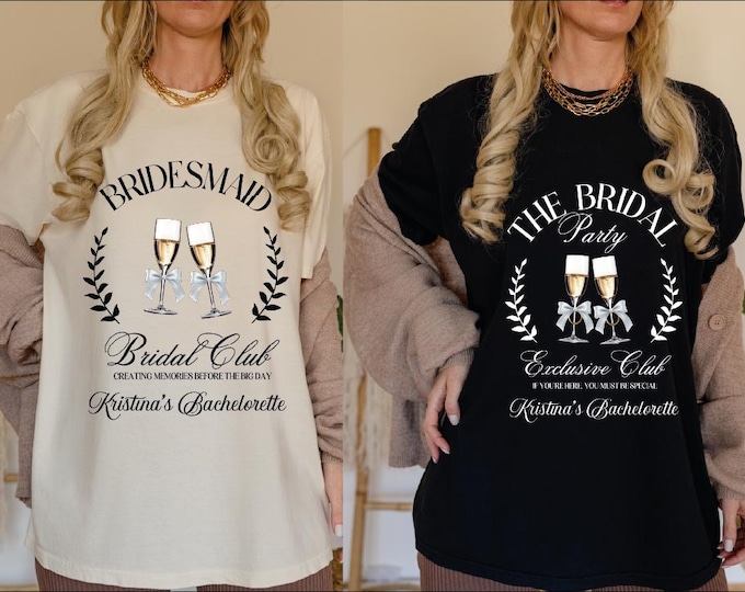 Bride Bridesmaid Shirt, Comfort Colors Bridal Party Gift, Custom Bride Name Shirt, Wedding Day Getting Ready, Maid Of Honor Bachelorette Tee