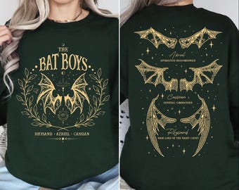 The Bat Boys Sweatshirt, Vintage Acotar Bookish Sweater, Bat Boys Wings Hoodie, A Court of Thorn Roses Sweater, Gift For Bookworm Hoodie,BP