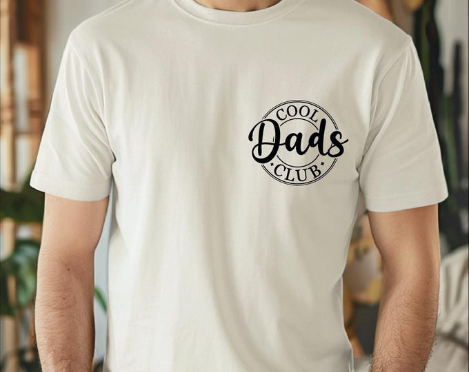 Cool Dads Club Shirt, Fathers Day Comfort Colors Tee, Birthday Gift Shirt for New Dad, Funny Gift for Dad to Be, Pocket Design Husband Gift