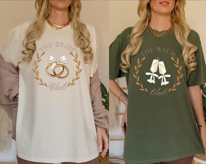 Comfort Colors Bachelorette Party Shirt, The Bride Club Shirt, The Bach Club Shirt, Bridal Party Shirt, Luxury Bachelorette Tee, Bride Crew