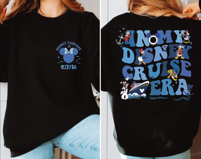Custom Name In My Disney Cruise Era Sweatshirt, Disney Family Cruise Sweater, Disney Cruise Hoodie,Walt Disney World,Disney Family Vacation