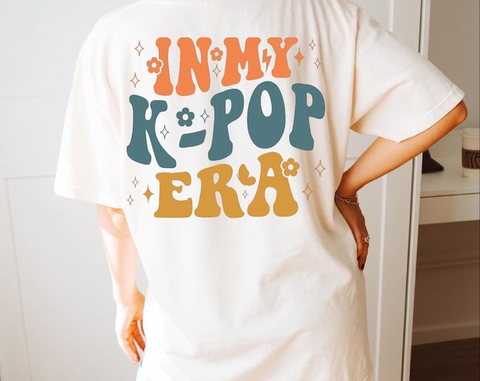 In My KPop Era Shirt, Comfort Colors Kpop Shirt, KPOP Lover, K-pop Gift, Retro K-pop Shirt, Korea Fashion Gift, K Pop Shirt, Kpop Fan Gift