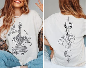 Fourth Wing Shirt, Dragon Rider Shirt, Basgiath War College Shirt, The Empyrean Series, Violet Sorrengail Fantasy Book, Bookish Merch, BP