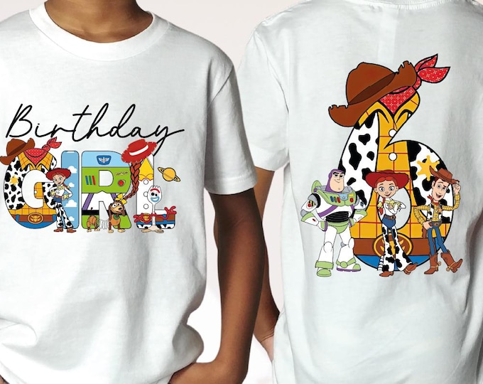 Toy Story Birthday Girl Shirt, Custom Youth Shirt, Disney Birthday Girl Shirt, Toy Story Birthday Shirt, Toddler Youth Birthday Girl Tee, BP