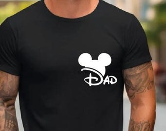 Mickey Mouse Disney Dad Shirt, Mickey Mouse Dad Pocket Design Shirt, Disney Men's Comfort Colors Shirt, Magic Kingdom Kids Shirt, Disney Dad