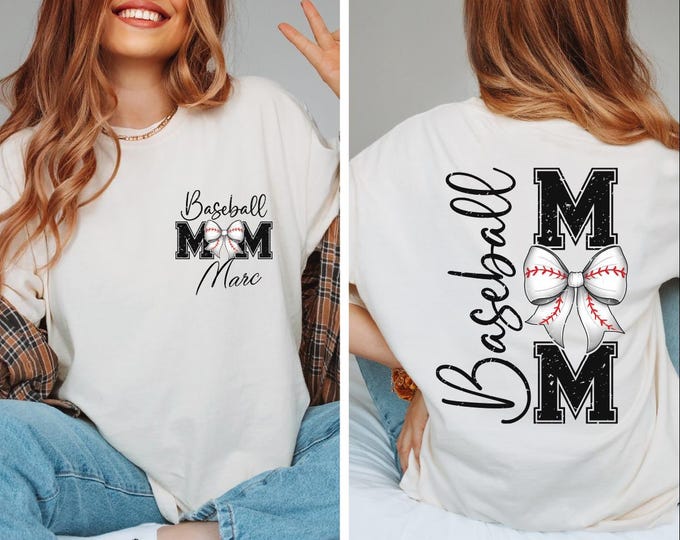 Custom Baseball Mom Sweatshirt, Retro Baseball Sweater, Custom Baseball Sweater, Game Day, Baseball Mom Gift, Retro Baseball Mom Hoodie, BP