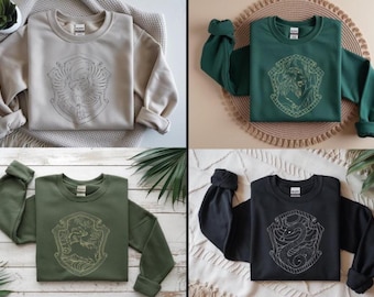 Custom Wizard House Sweatshirt, Wizard School Sweater, Wizarding House Hoodie, Universal Studios Sweatshirt, Magic School Sweater, Unisex