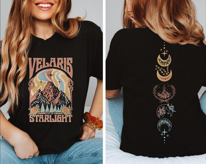 Retro Velaris City Of Starlight Shirt, The Night Court Tee, Acotar Velaris Shirt, Court of Dreams, SJM Merch Shirt, Velaris Bookish, BP