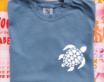 Turtle Shirt, Love Turtle Comfort Colors Shirt, Sea Turtle Shirt, Beach Life Shirts, Turtle Shirt, Save the Turtles Trip, Adventure Shirt