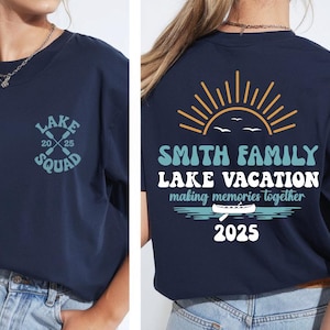 Custom Lake Vacation Shirt, Girls Lake Trip Tee, 2025 Summer Trip Matching Shirt, Family Lake Vacation Shirt, Matching Group 2025 Lake Squad