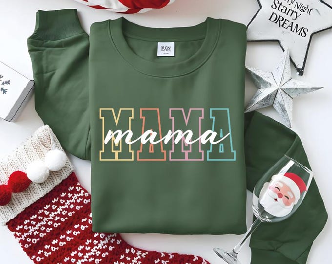 Mom Sweatshirt, Mother's Day Sweater, Retro Cute Mom Sweater, Mother's Gift, Mom Appreciation Hoodie, Trendy Mama Sweater, Cool Mom Hoodie