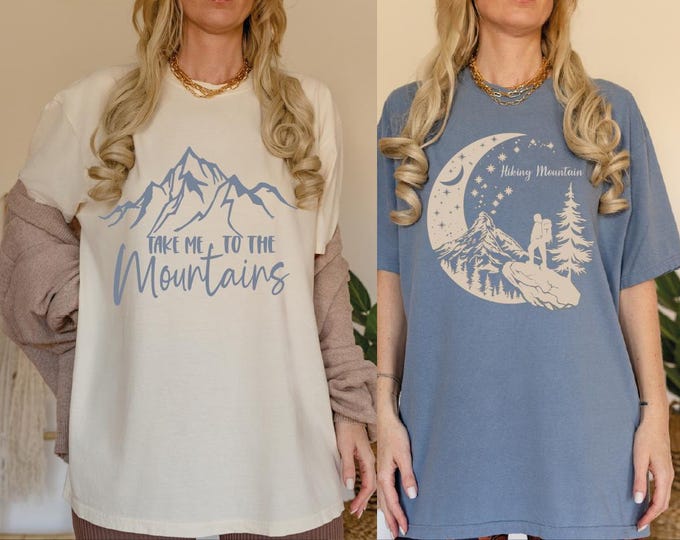 Take Me To The Mountains Shirt, Hiking Mountain Comfort Colors Shirts, Custom Adventure Time Shirt, Hiking Mountain Landscape Shirt, Outdoor