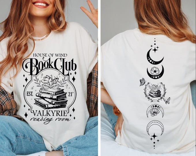 Vintage House Of Wind Book Club Shirt, Valkyrie Reading Room Tee, Night Court Sarah J Maas Shirt, Acotar Book Club, Book Lover Gift, BP
