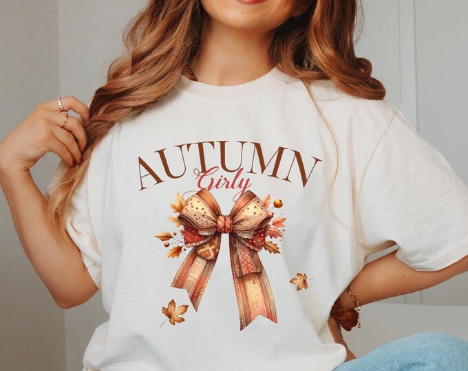 Retro Fall Shirt, Coquette Autumn Girly Shirt, Fall Coquette Shirt, Cozy Season Shirt, Autumn Vibes Shirt, Fall Pumpkin Shirt, Coquette Tees