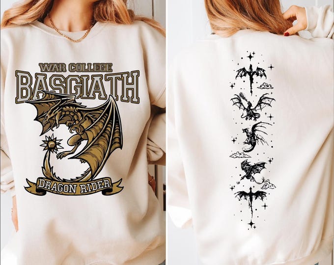 Dragon Rider Sweatshirt, Basgiath War College Fourth Wing Hoodie, Xaden Riorson,Violet Sorrengail, Booking Hoodie, Romantasy Fantasy Book,BP
