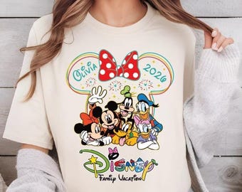 Custom Disney Family Vacation Shirts, Disney Family Shirt 2026, Disney Family Matching Shirts, Personalized Disney Family Shirts, Disney Tee
