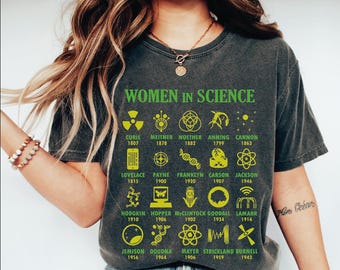 Personalized Woman In Science Shirt, Science Shirt, Brilliant Woman Of T-shirt, Scientist Shirts, Girl Scientist Shirts, Scientist Gift Tee