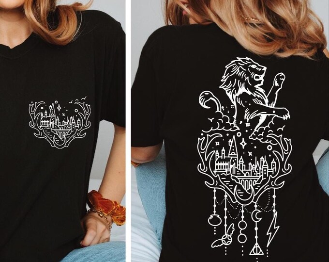 Personalized Magic Castle Shirt, Wizard School Shirt, Wizard House Shirt, Universal Studios, Magical Castle Shirt, Magical Tee, Grfdor, BP