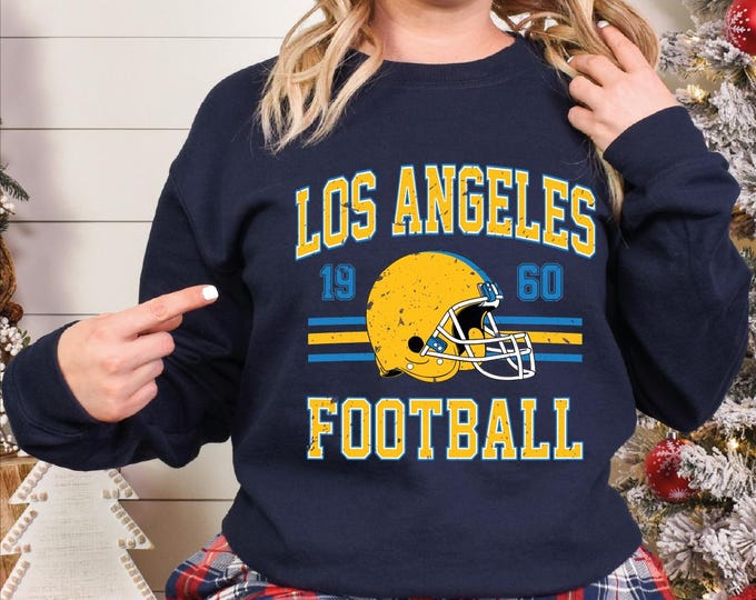Los Angeles Football Vintage Style Sweatshirt, Los Angeles Football Hoodie, Retro Los Angeles Football Gift, Los Angeles Sweater, Game Day