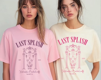 Last Splash Bachelorette Shirts, Mermaid Coctail Bachelorette Comfort Colors Tee, Beach Coastal Bridal Party, Tropical Bach, Mermaid Bride