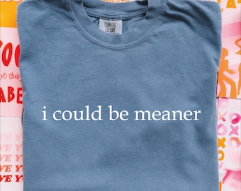 Sarcastic Comfort Colors Shirt: I Could Be Meaner