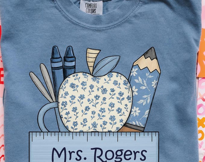 Comfort Colors Custom Teacher Shirt, Custom Teacher Shirt, Teacher Gifts, Teacher Appreciation, Back to School, Last Day of School Gift Tee
