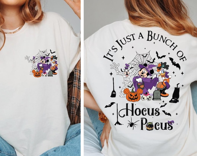 Mickey and Friends Halloween Shirt, Disney Halloween Shirt, Hocus Pocus Shirt, Spooky Season Shirt, Disney Pumpkin Shirt, Disney Spooky Tee