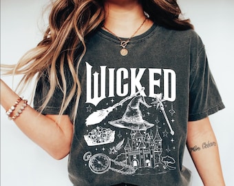 Retro Vintage Movie Shirt, Defy Gravity Broomstick Magic Wand Shirt, Wizard of Oz Shirt Broomstick, Wizard of Oz Shirt, Musical Movie Shirt