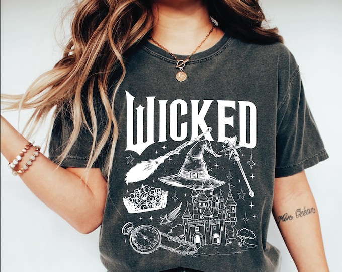Retro Vintage Movie Shirt, Defy Gravity Broomstick Magic Wand Shirt, Wizard of Oz Shirt Broomstick, Wizard of Oz Shirt, Musical Movie Shirt