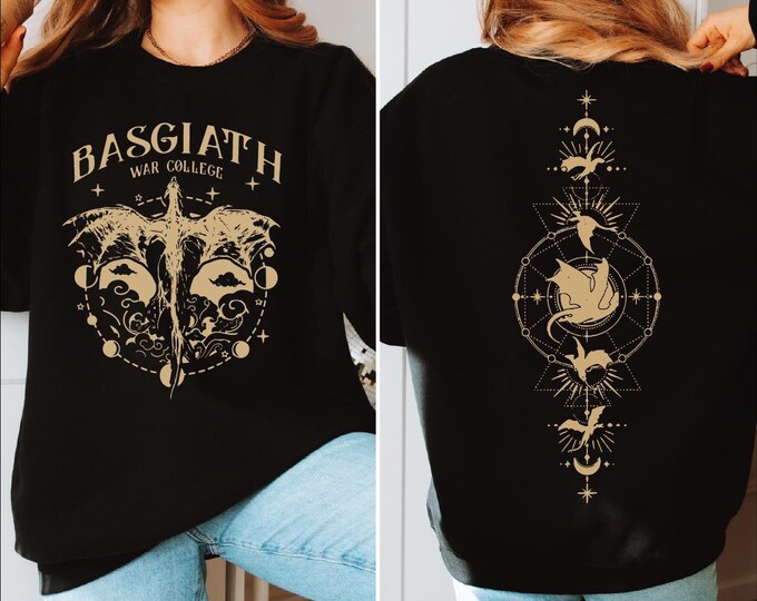 Basgiath War College Sweatshirt, Bookish Sweater, Fourth Wing Sweatshirt, Dragon Rider Hoodie, Rebecca Yoros Hoodie, Fourth Wing Sweater, BP
