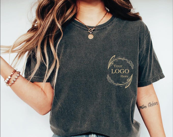 Custom Logo Shirts, Personalized Logo Shirt, Custom Design Shirt, Custom Logo Comfort Colors Shirt, Your Business Logo Brand Logo, Team Logo