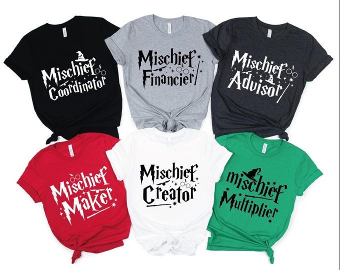 Universal Studios Shirts, Universal Studios Family Shirts, Mischief Manager Shirt, Wizard House Tees, Wizard Birthday Shirt, Matching Family