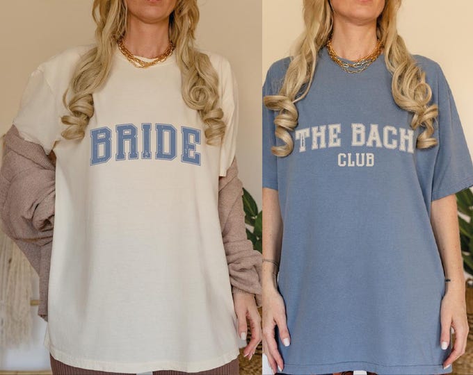 The Bach Club Custom Bachelorette Shirts, Custom Bride Shirt, Bach Club Shirts, Bachelorette Party Shirts, Team Bride Squad Comfort Colors