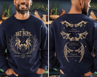 The Bat Boys Sweatshirt, Vintage Acotar Bookish Sweater, Bat Boys Wings Hoodie, A Court of Thorn Roses Sweater, Gift For Bookworm Hoodie,BP